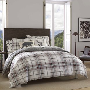 100% Washed Cotton Reversible Red Plaid Full Size Bedding Sets Collections Gingham Checkered Grid Geometric Queen Duvet Cover Set Cotton with 2 Pillowcases Zipper Closure for Teens Girls Boys Adults