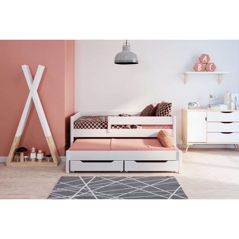 Mack Milo Funktionsbett Aradhya Mit Schubladen Und Ausziehbett 90 X 200 Cm Bewertungen Wayfair De