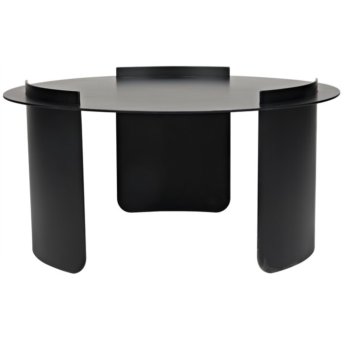 Noir Trading Inc. Thor Coffee Table, Black Metal | Wayfair