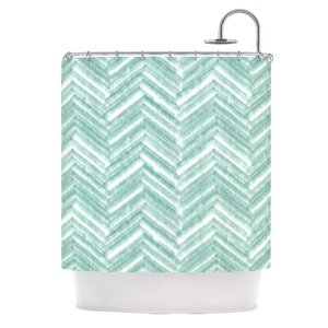 Painted Chevron by Heidi Jennings Shower Curtain