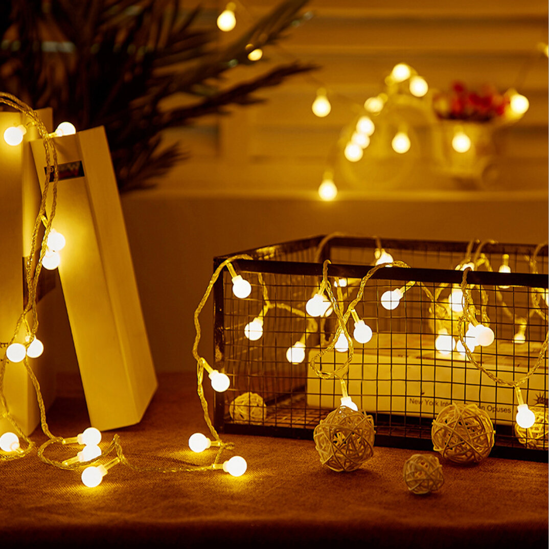 The Party Aisle™ 33'' Indoor LED 100 - Bulb Globe String Light, String Lights & Reviews | Wayfair