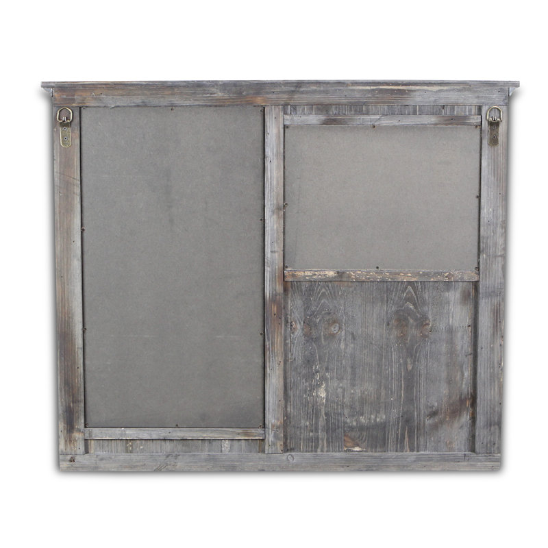 August Grove Johanna Wall Organizer With Key Hooks And Chalkboard