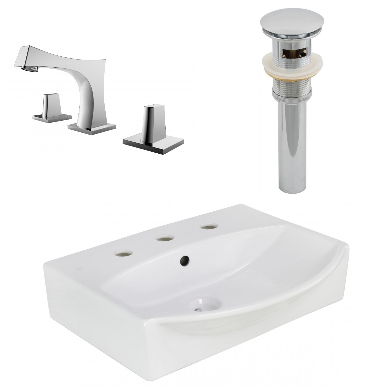Avanities Above Counter Ceramic Specialty Vessel Bathroom Sink With Faucet And Overflow Wayfair