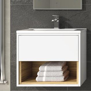 Ultra 80 cm Wandmontierter Waschtisch Coast mit ..