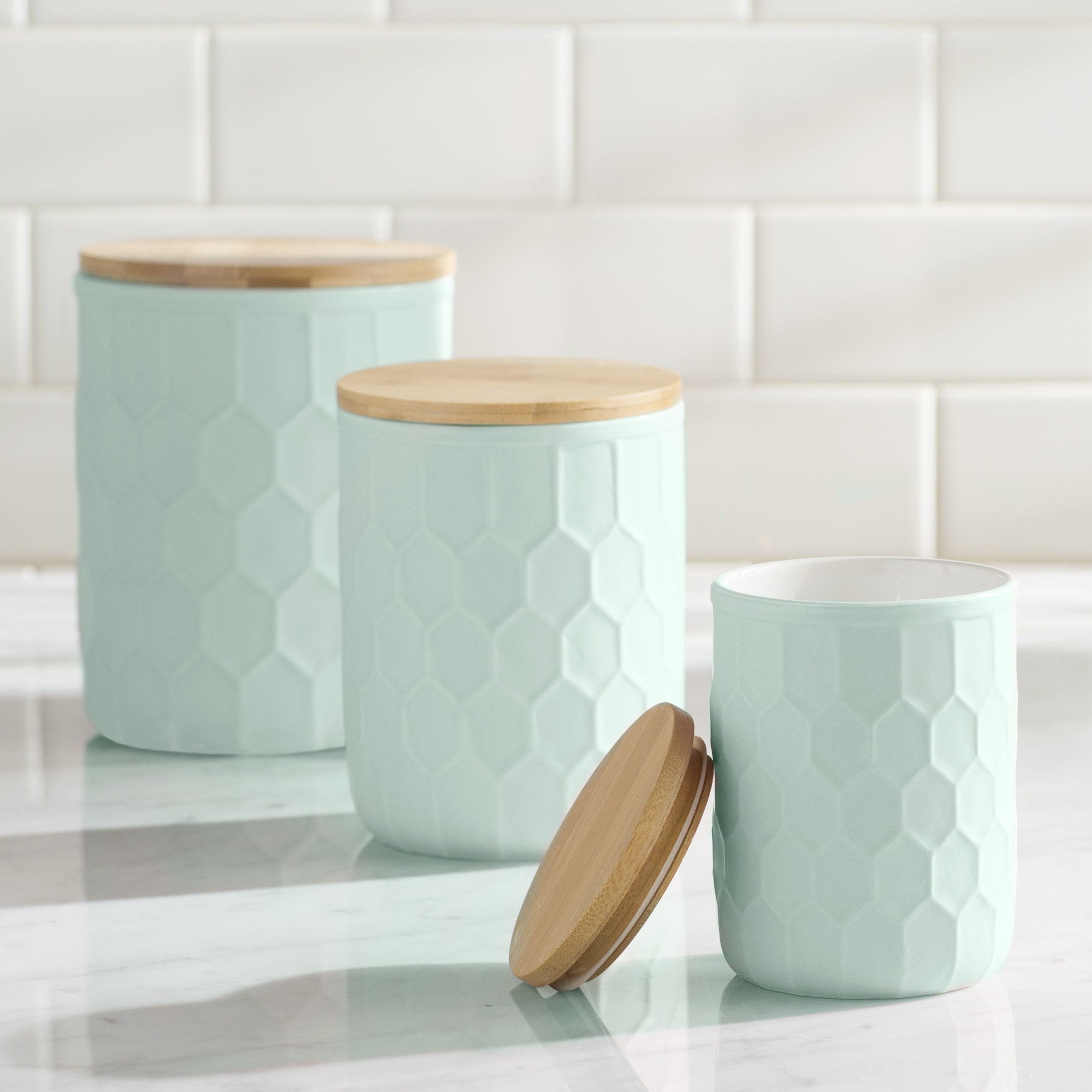 Mint Pantry Scandinavian 3 Piece Kitchen Canister Set Reviews Wayfair