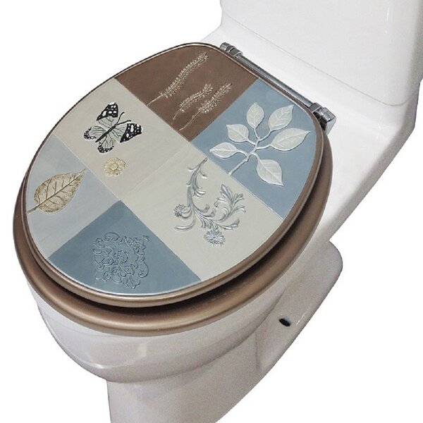 MDF Toilet Quiet Lid Cover Bathroom Hotel Home Seats Red-Brown 2 Colors
