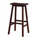 Ademaro Solid Wood Bar & Counter Stool by Winston Porter