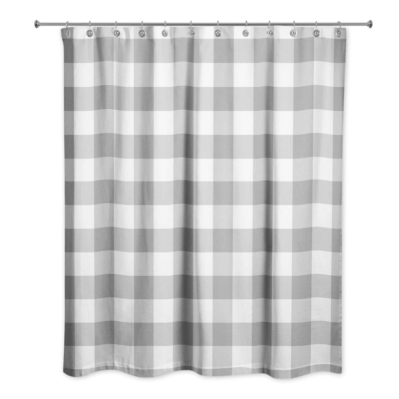 Rosalind Wheeler Shirley Plaid Single Shower Curtain Wayfair