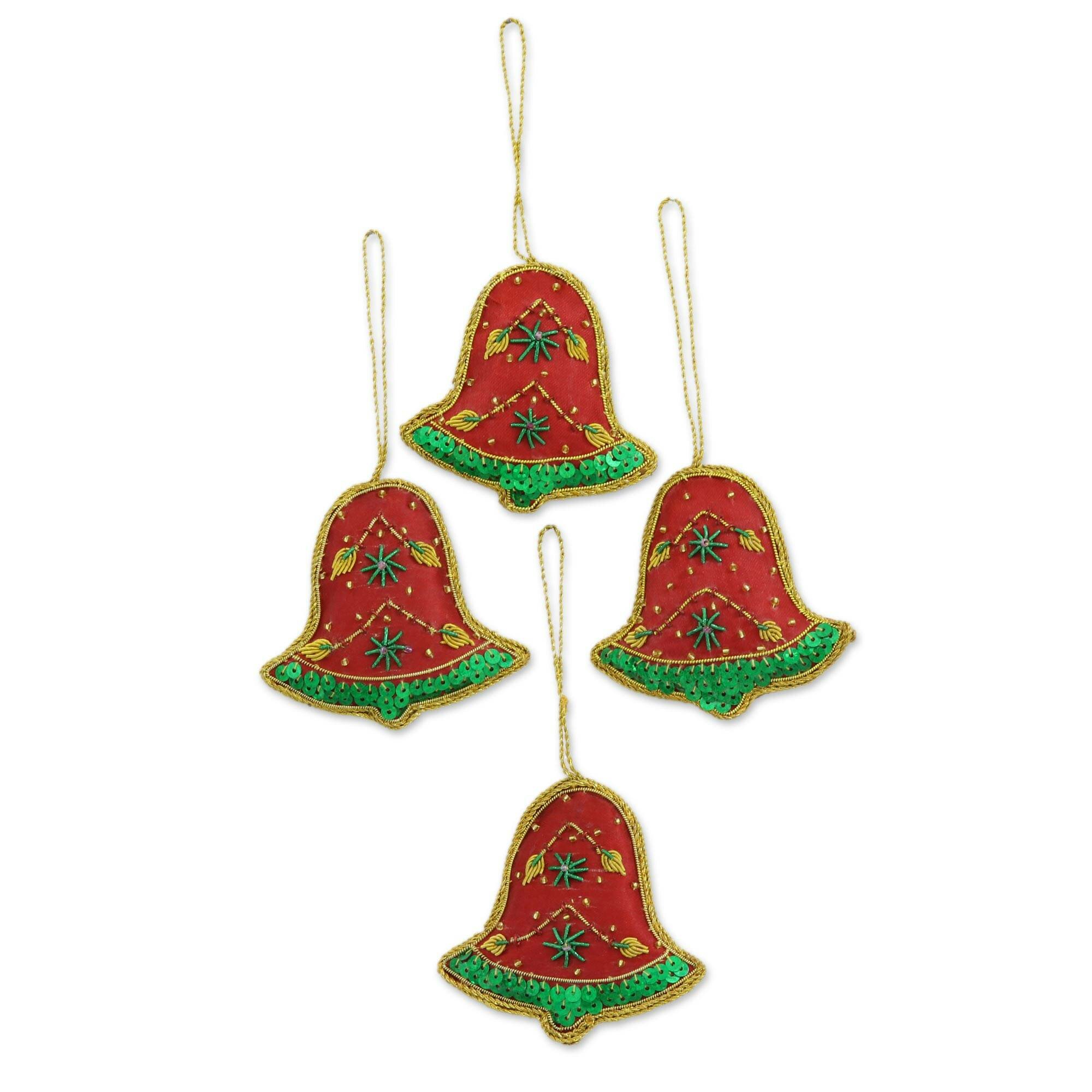 beaded holiday ornaments