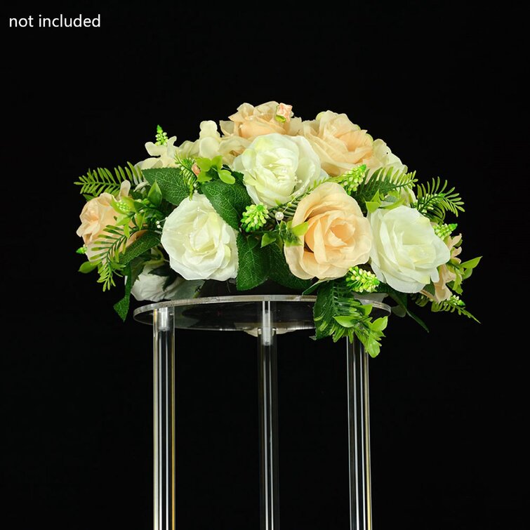 25cm GLASS ROUND HAND TIED VASE CLEAR 10" Flowers Weddings Display Events 