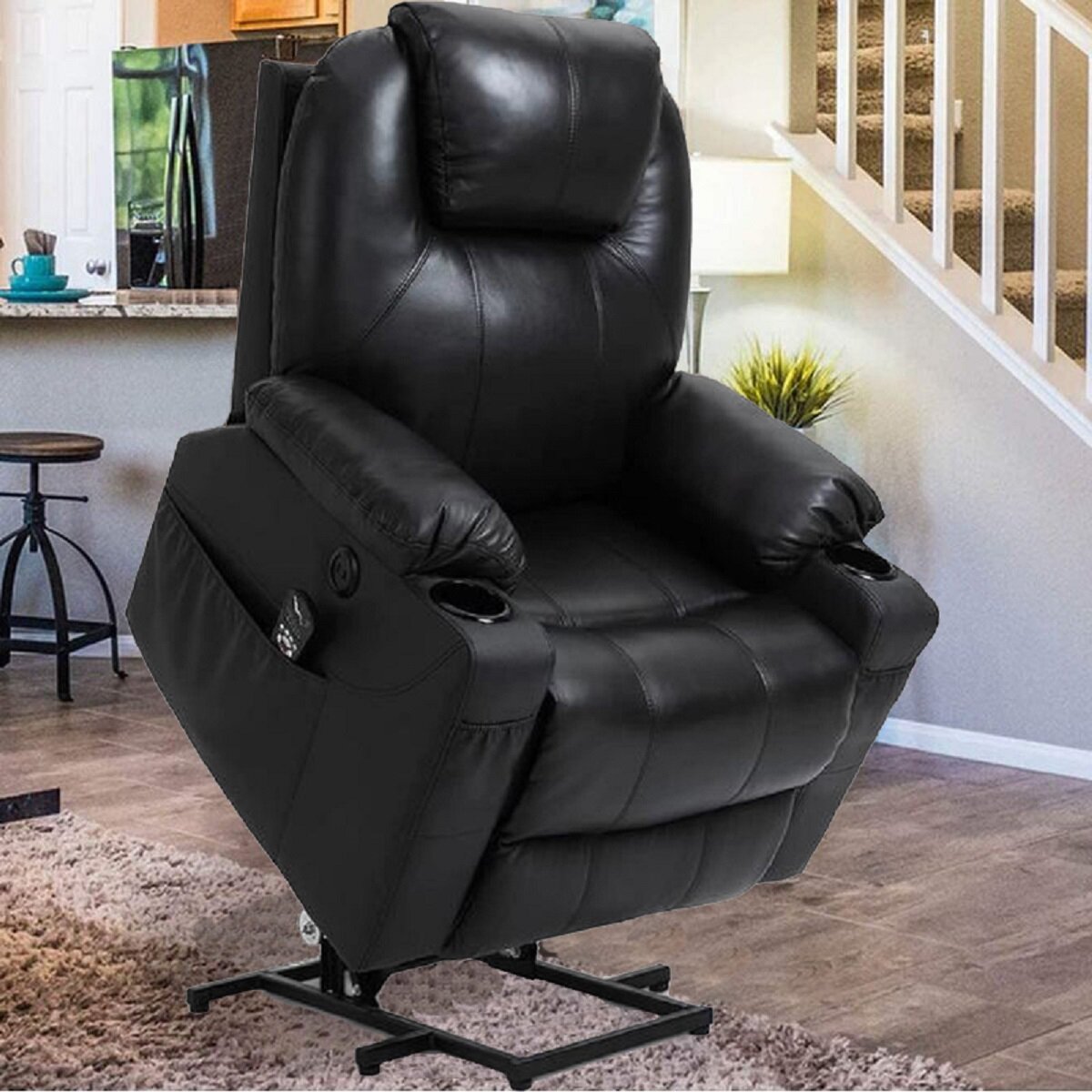 genuine leather massage chair