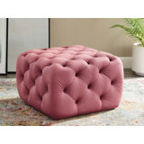 Pink Velvet Ottomans Poufs You Ll Love In 2020 Wayfair