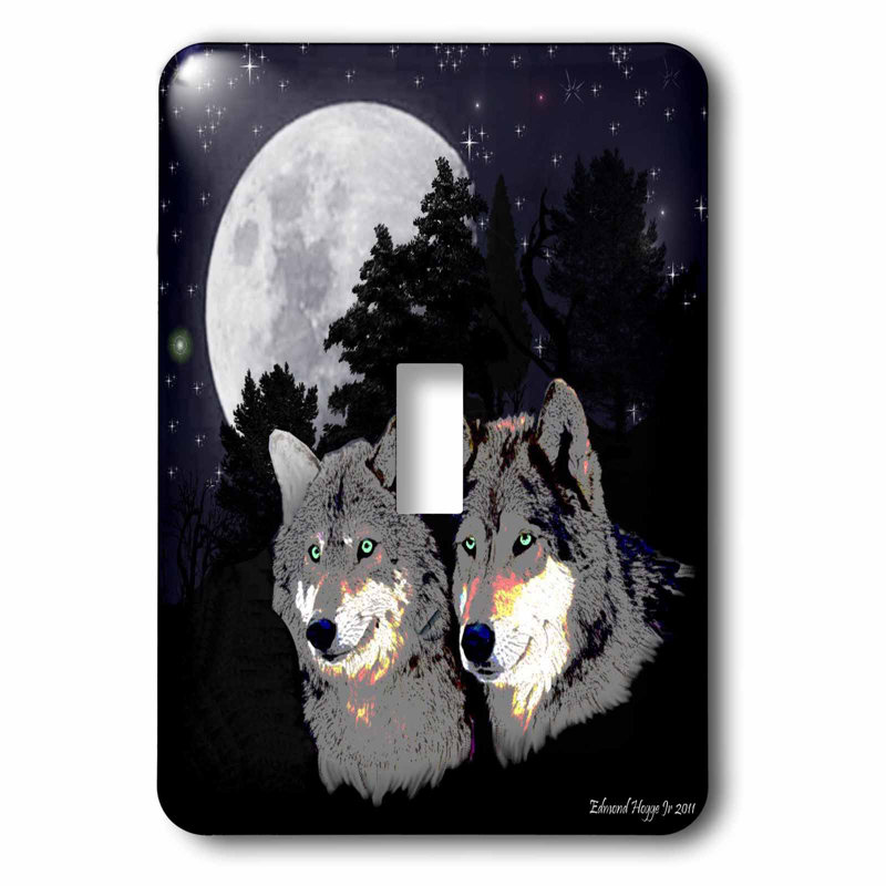 3drose Rocky Mountain Wolves 1 Gang Toggle Light Switch Wall Plate Wayfair