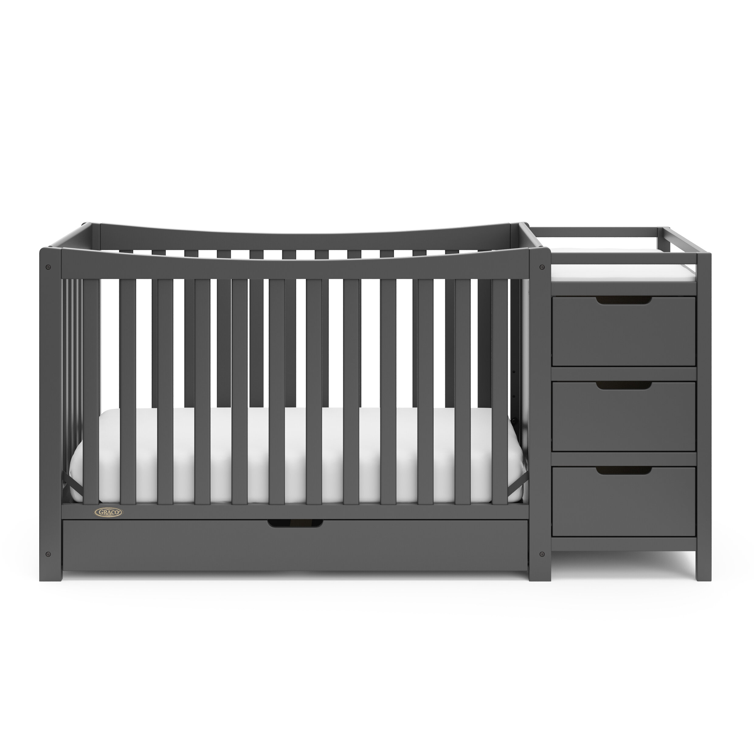 convertible crib and changer combo