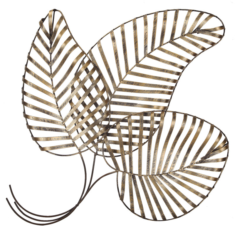 Fleur De Lis Living Leaf Urban Design Metal Wall Decor Reviews Wayfair