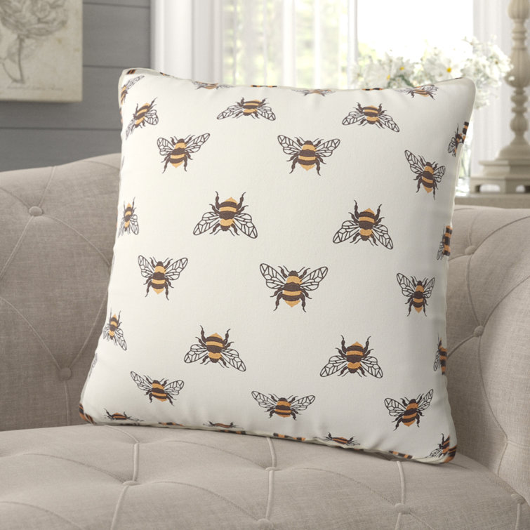 bumble bee throw pillows