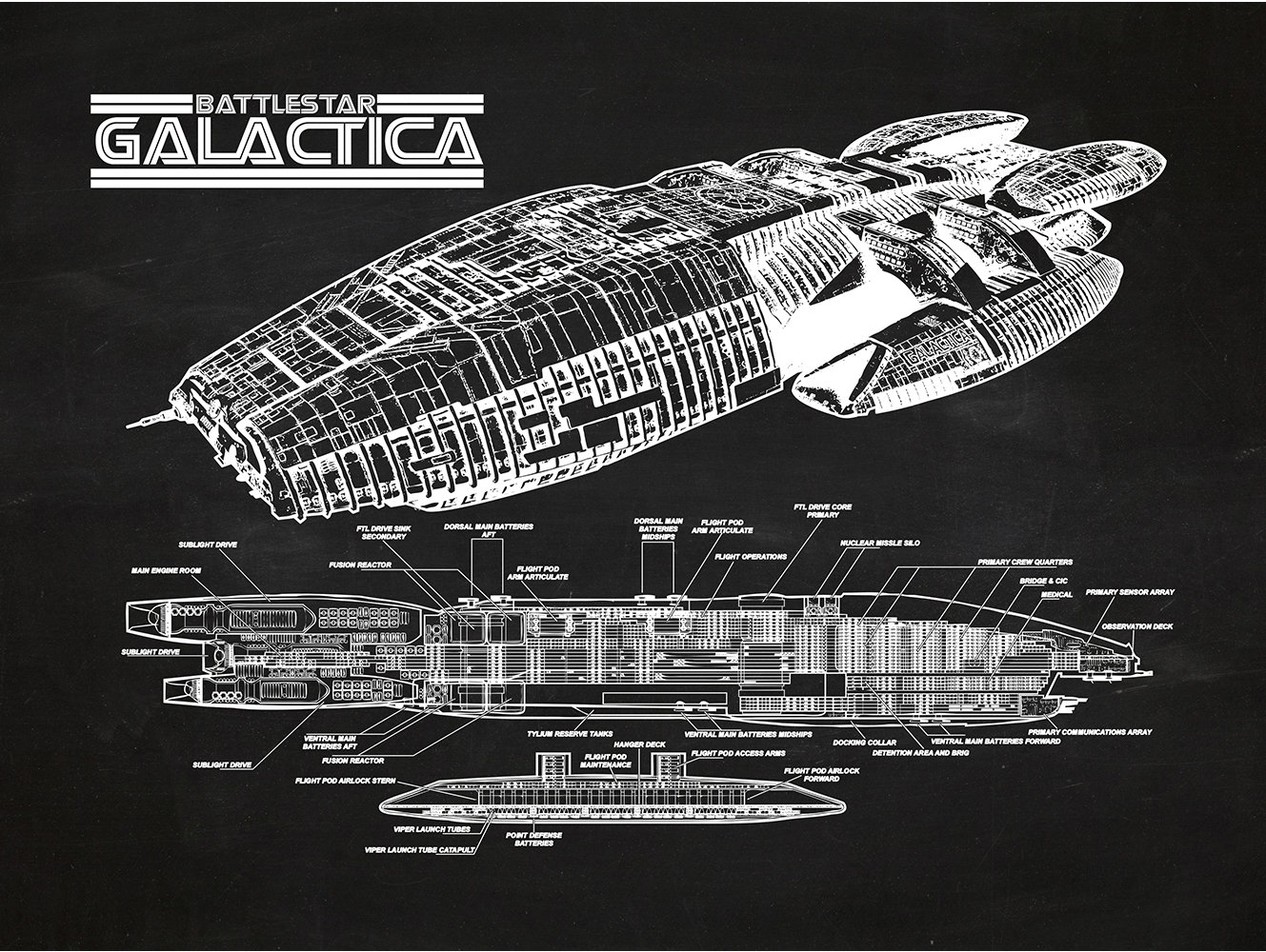 Spaceship Giclee Canvas Album Cover Picture Art Boston