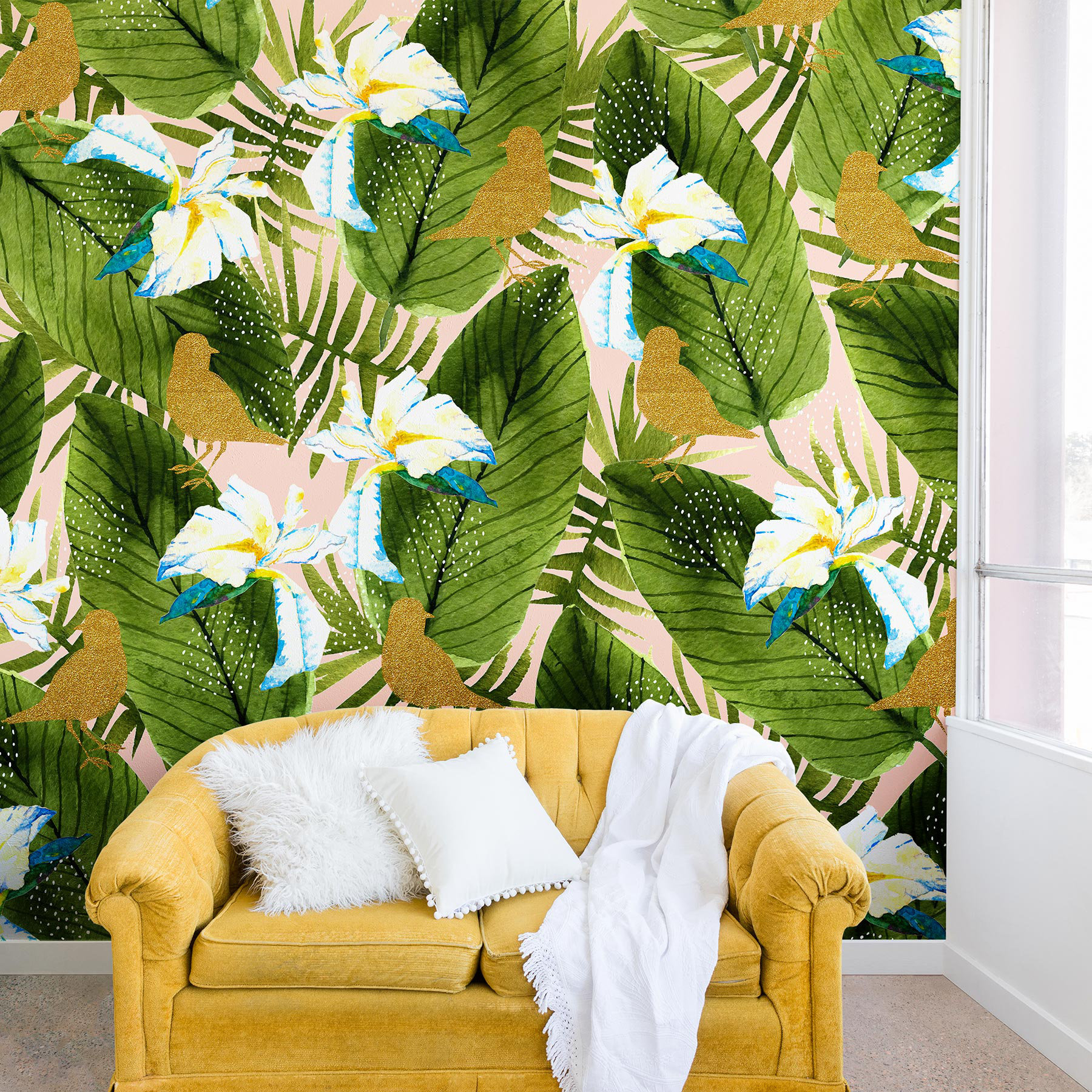 East Urban Home Marta Barragan Camarasa Rainforest Birds Wall Mural Wayfair