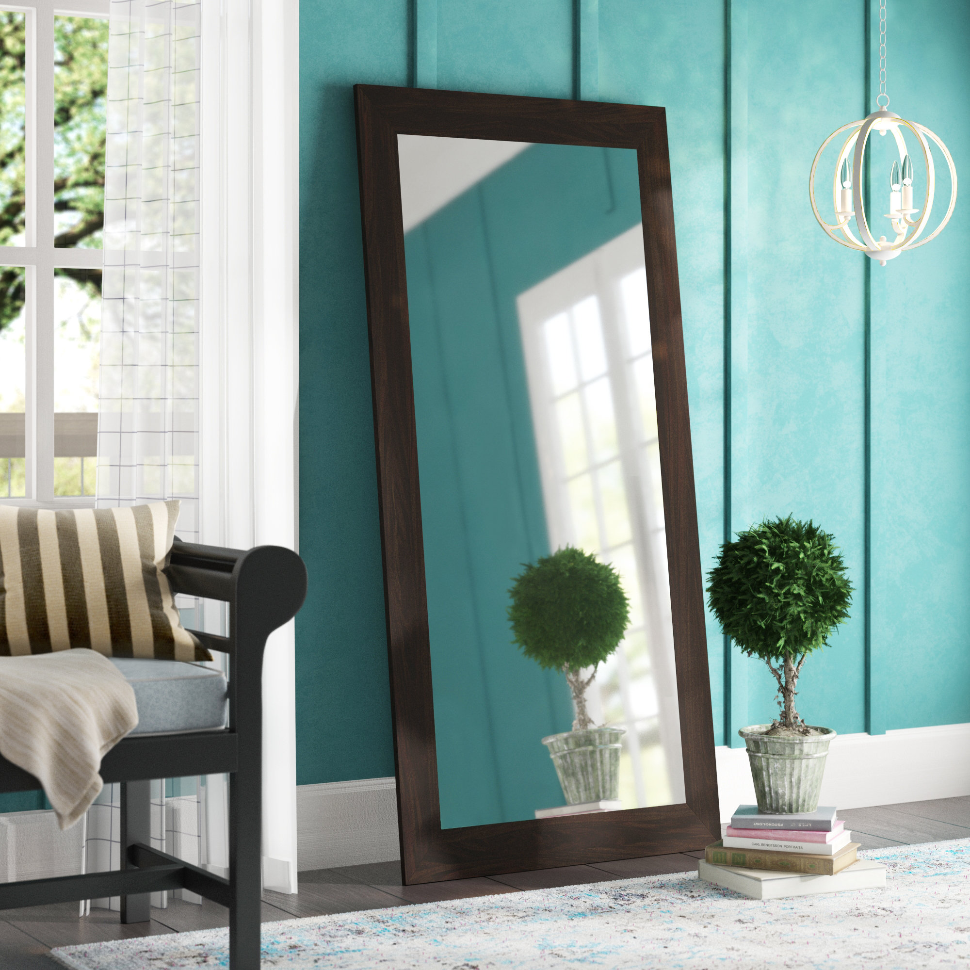 Ebern Designs Susanna Distressed Full Length Mirror & Reviews Wayfair