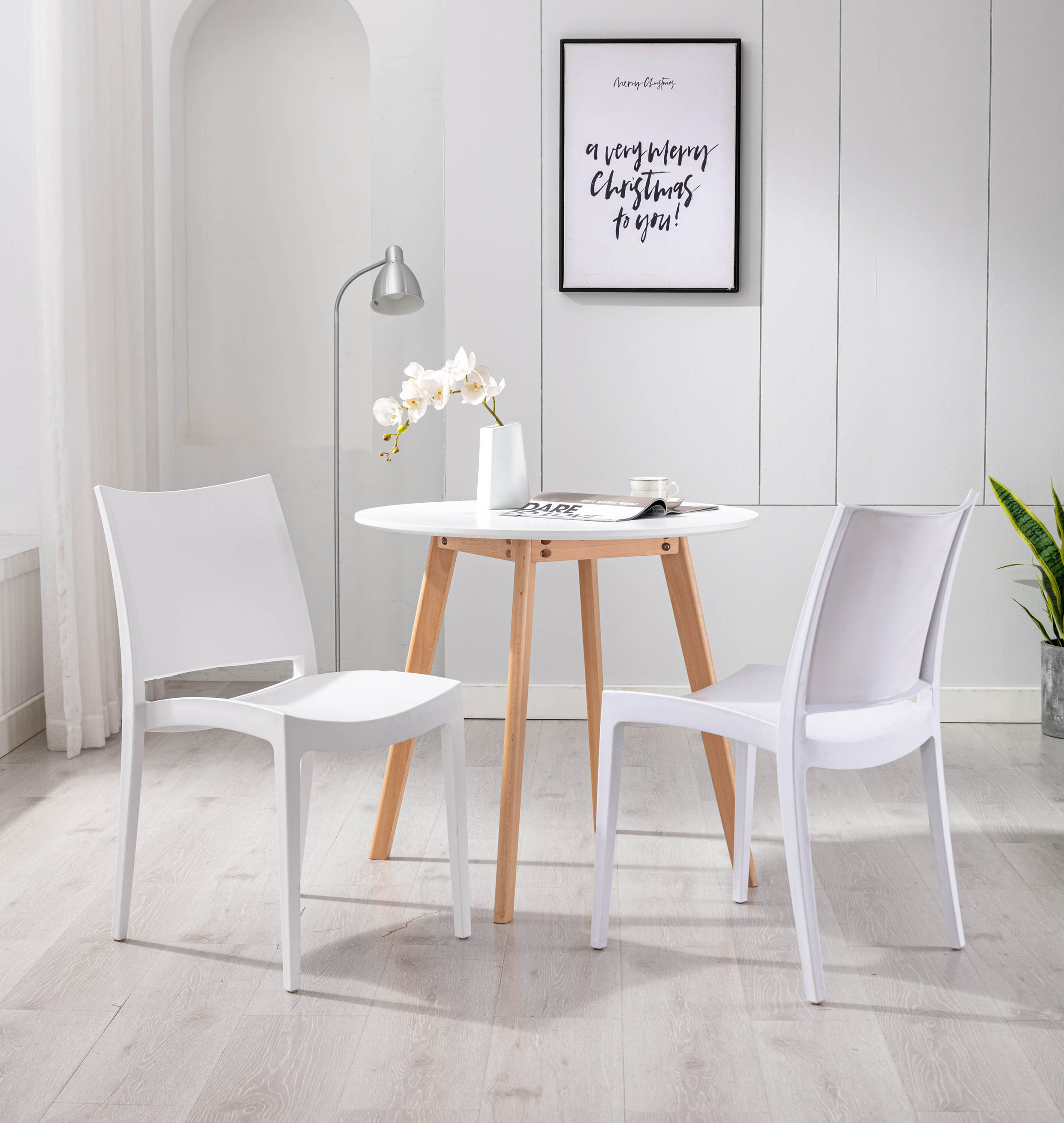 stackable plastic dining chairs