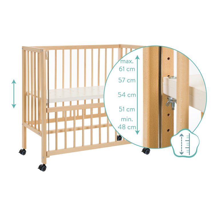 fillikid convertible bedside crib