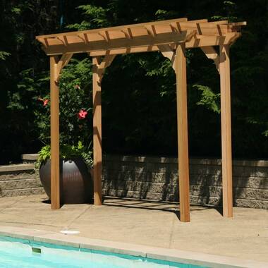 Roeispaan Monarch haar Creekvine Designs 13 Ft. W x 5 Ft. D Solid Wood Pergola | Wayfair