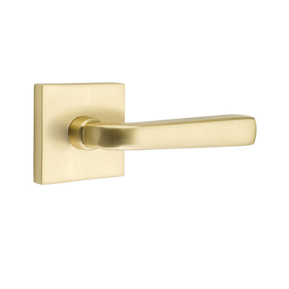Emtek Passage Sion Lever With Square Rose Wayfair