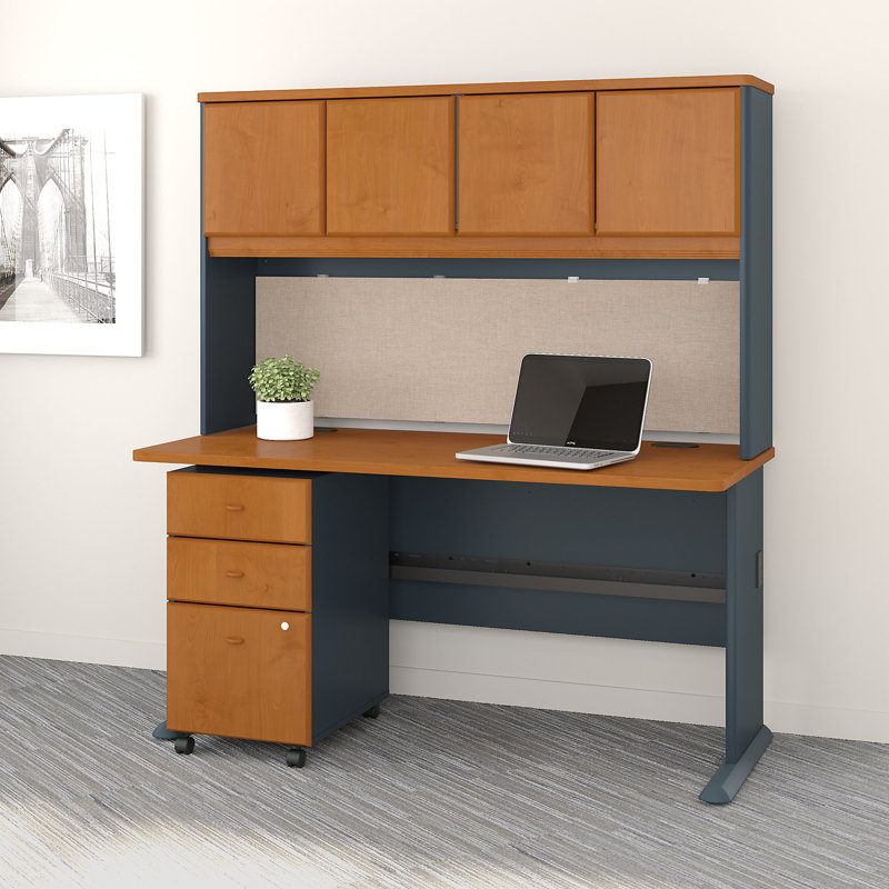 Bush Business Furniture Series A 3 Piece Desk Office Suite Wayfair