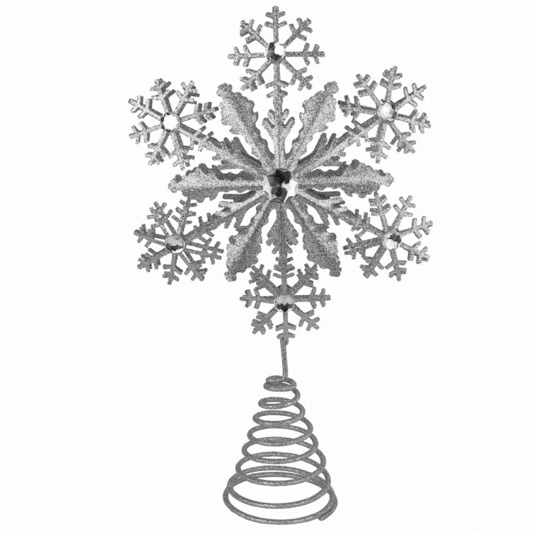 Glitter Snowflake Tree Topper