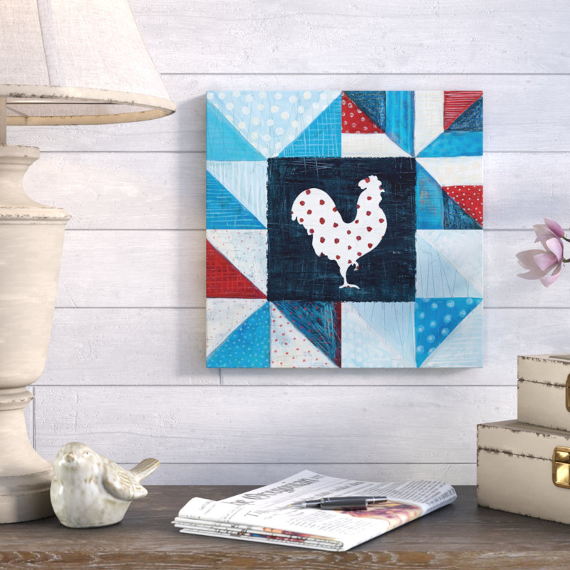 August Grove Modern Americana Farm Quilt Vii Painting Print On
