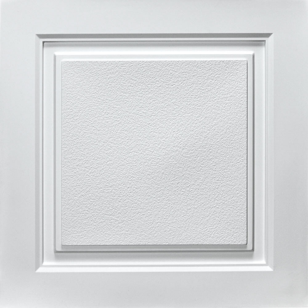 Westport Drop In Grid Mount Ceiling Tile In White