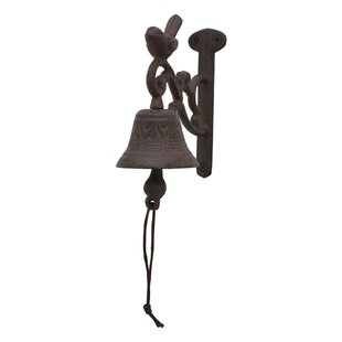 Cast Iron HANGING BELL on a Scrolling Bracket with WINGED DRAGON  ~  MEDIEVAL ~ 