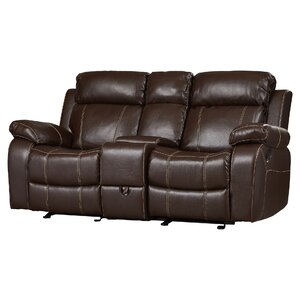 Chestnut Double Gliding Reclining Sofa