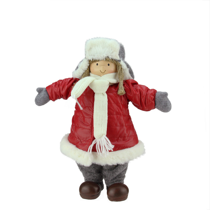 Northlight Cheerful Young Girl Gnome Puffy Winter Coat and ...
