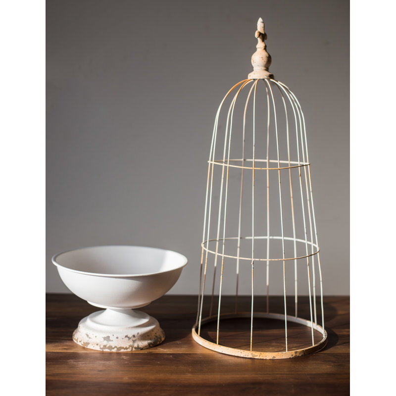 Fleur De Lis Living Samira Iron Decorative Bird Cage Wayfair