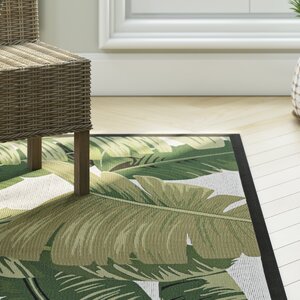 Maren Palm Lily Hunter Green/Ivory Indoor/Outdoor Area Rug