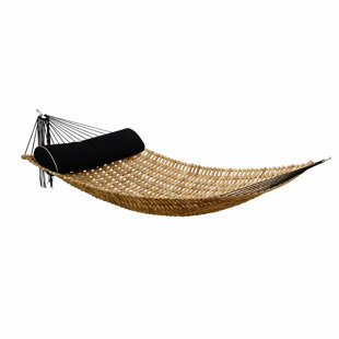 Go to store & view more images Sandy Natural Teak Double Hammock by Bay Isle Home