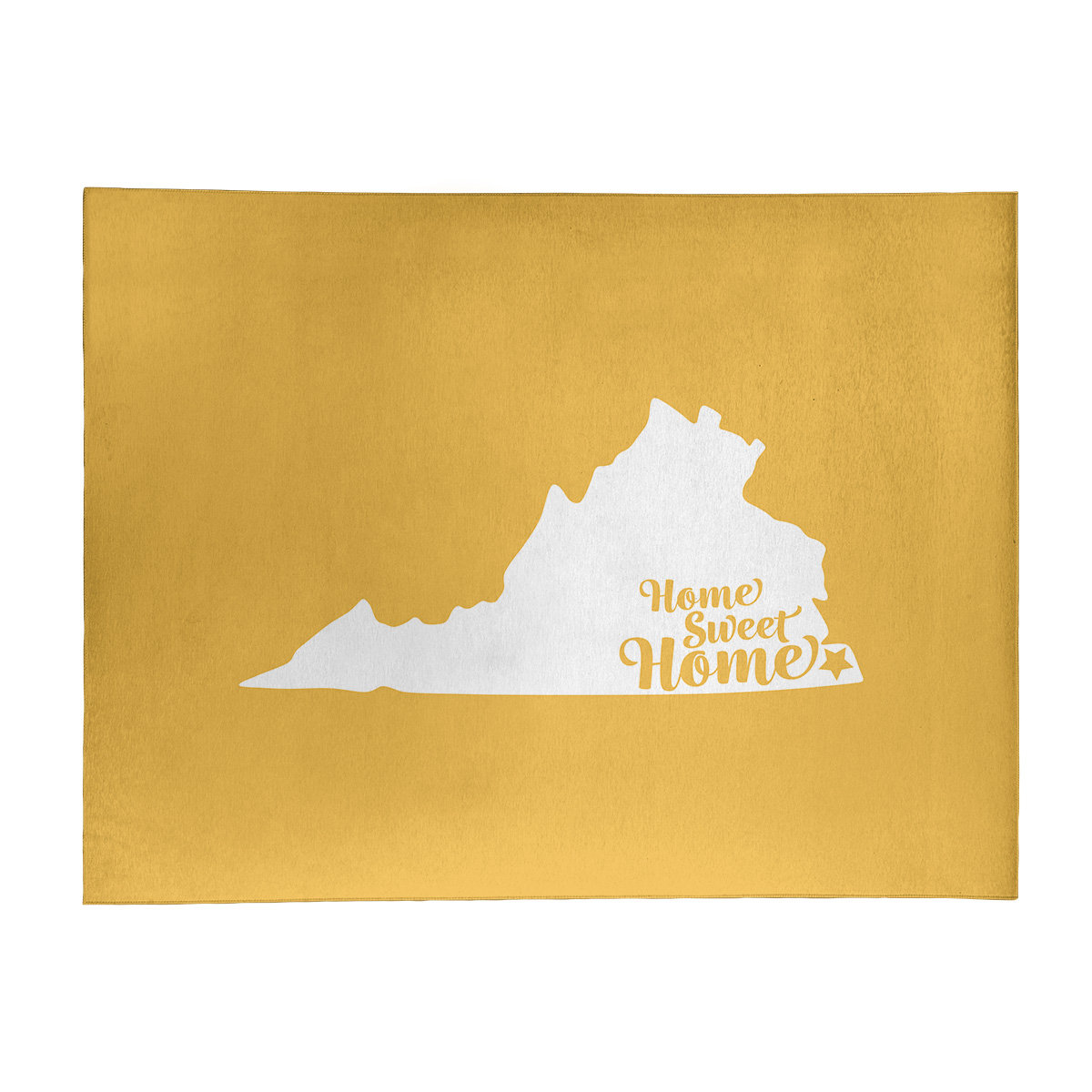 East Urban Home Home Sweet Virginia Beach Poly Chenille Rug Wayfair