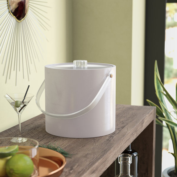 OXO Good Grips Double Wall Ice Bucket with Tongs and Garnish Tray Square Party