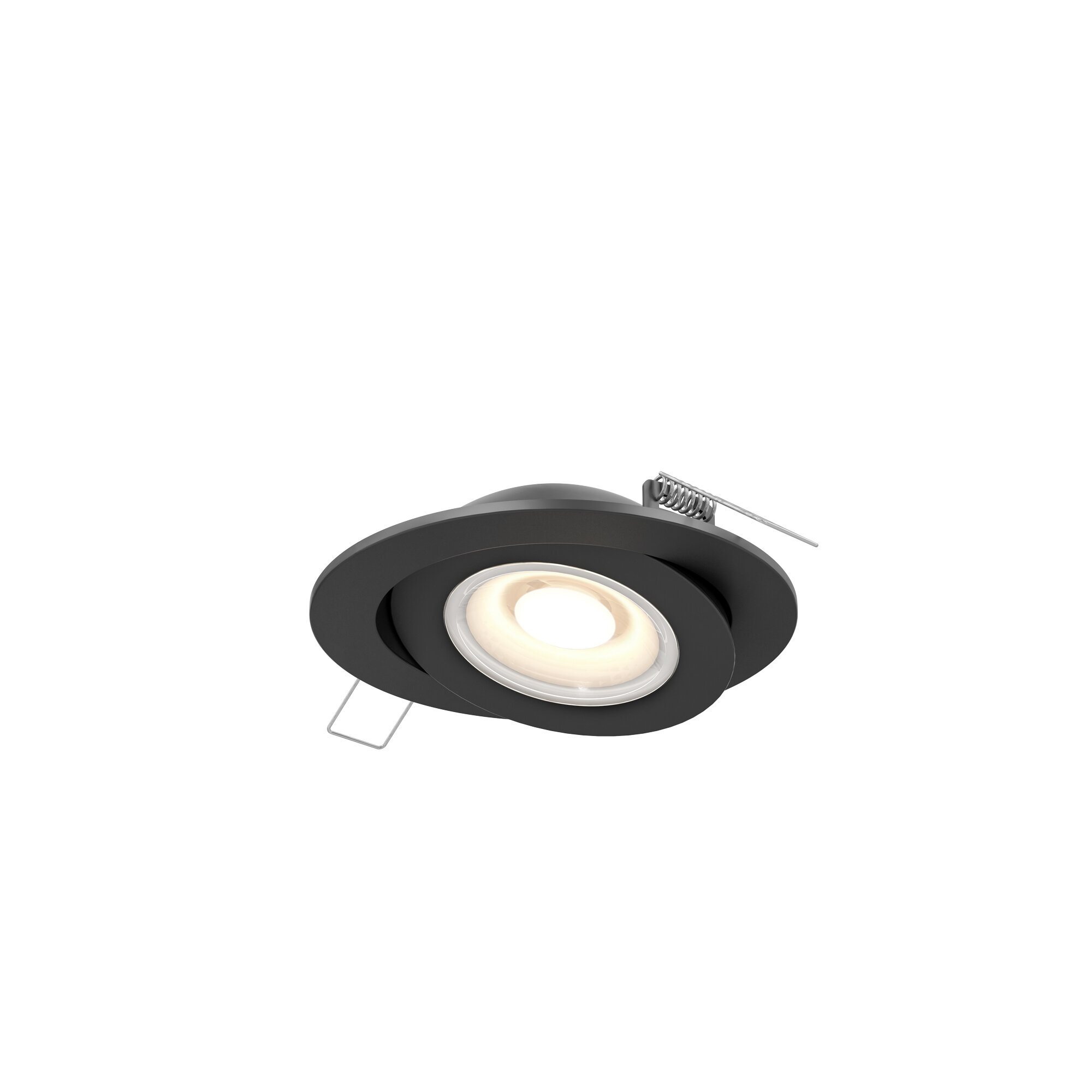 ETL & Energy Star Listed 4 inches Gimbal LED Recessed Light with Junction Box Pack of 6 Tilt & Rotate 15W,1000 Lumen TRIAC Dimming 5000K White 