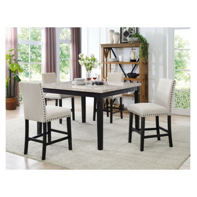 Red Barrel Studio Alfuin 5 Piece Counter Height Dining Set Wayfair Red Barrel Studio Alfuin 5 Piece