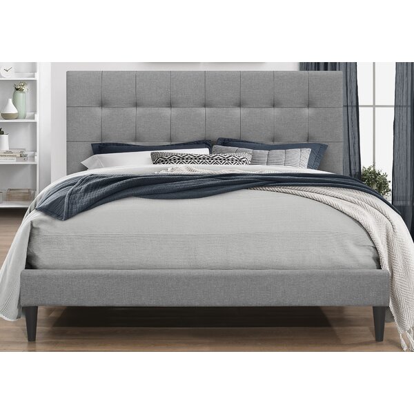 Shop Maelys Tufted Upholstered Low Profile Platform Bed from Wayfair on Openhaus