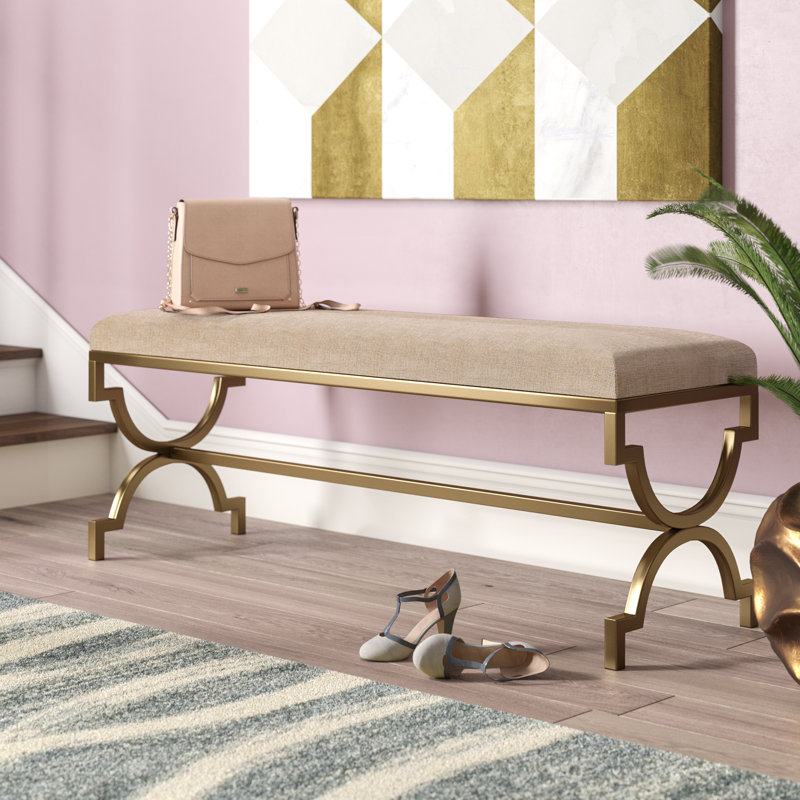 Willa Arlo Interiors Zara Metal Bench Reviews Wayfair
