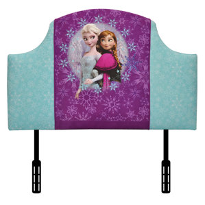 Disney Elsa and Anna Twin Upholstered Headboard by Kidz World