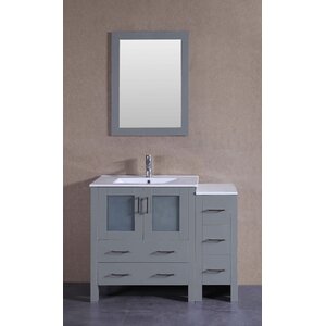 42 Single Vanity Set with Mirror