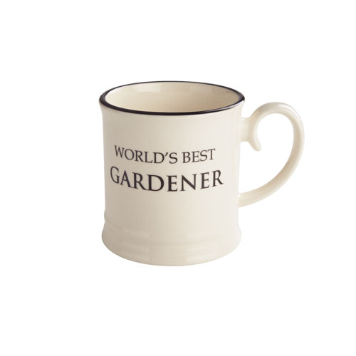Quips and Quotes "World's Best Gardener" Tankard Mug Fairmont and Main Ltd