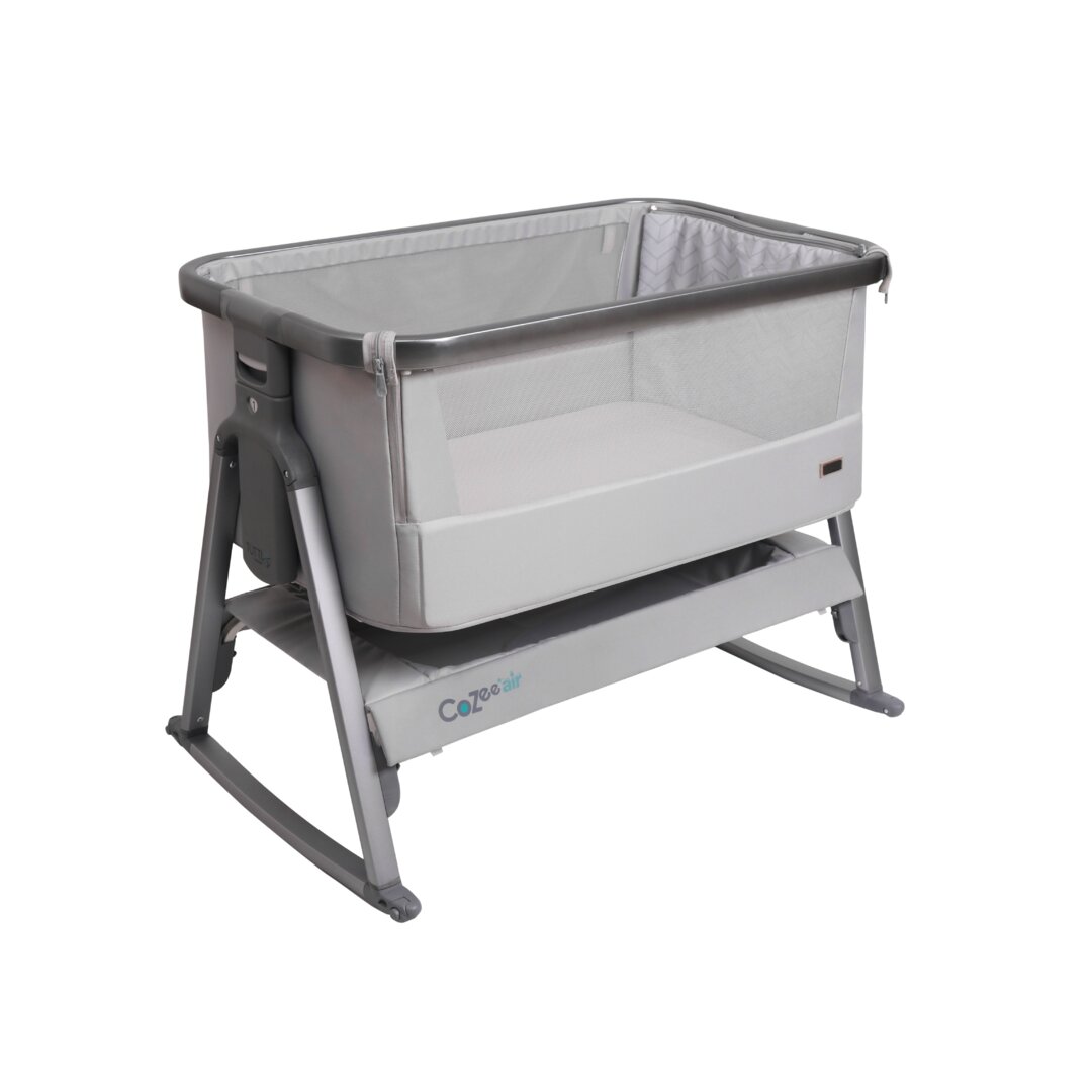 Cozee Air Rocking Bedside Crib with Mattress
