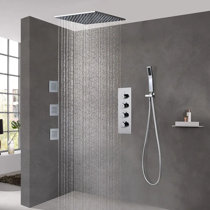 Thermostatic LED Shower Faucet Combo Set Message Body Jets W/Sprayer Mixer Tap Thermostatic LED Shower Faucet Combo Set Message Body Jets W/Sprayer Mixer Tap