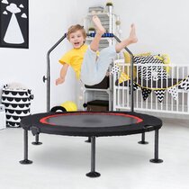 Details about   Serene-Life Childrens Trampoline w/ Handle Bar Bouncing Indoor Toy Jumping 
