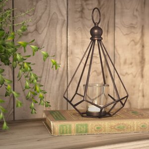 Contemporary Metal Hurricane Lantern